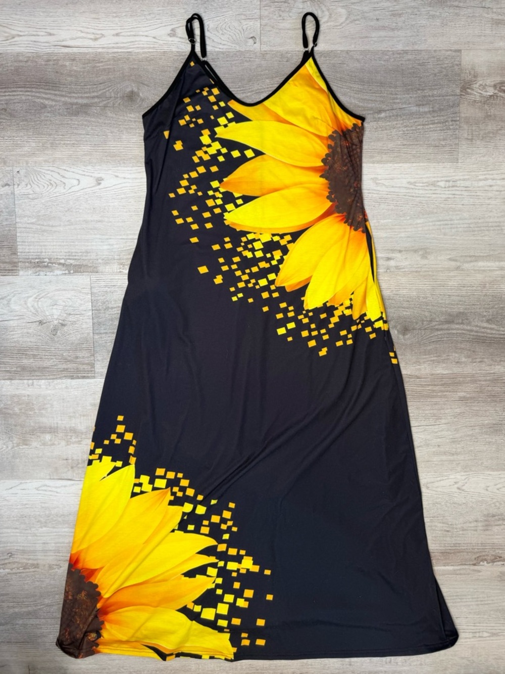 Sunflower Maxi Slip Dress Women’s size L
